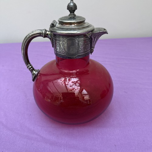 Antique cranberry glass - antique, &