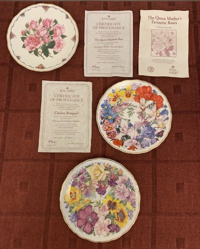 Royal albert floral plates - 3,