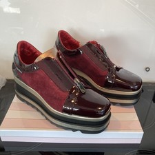 Burgundy black patent - burgundy,
