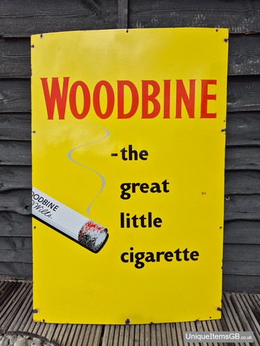 Genuine 1940 woodbine - genuine, enamel