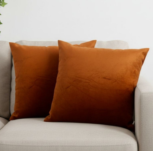 Super soft burnt - orange, velvet