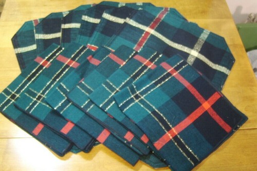 Set holiday placemats and - 6,