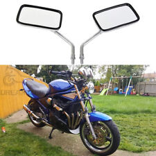 Pair Chrome Motorcycle Rectangle Rearview Mirrors For Suzuki GSF600S 400 Bandit