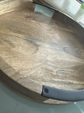 Mango Wood Tray with Black