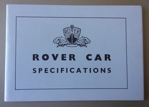 Rover cars orig 1959 mkt - cars,