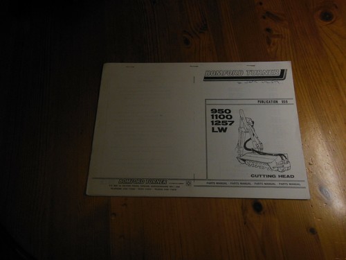 Bomford turner parts - bomford, manual
