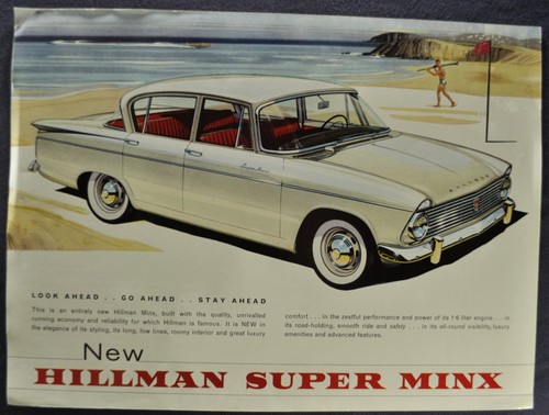 1962 hillman super minx - hillman, sales