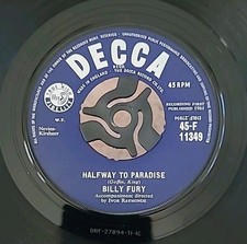 BILLY FURY-HALFWAY TO PARADISE
