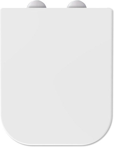 Square soft close toilet seat - square,