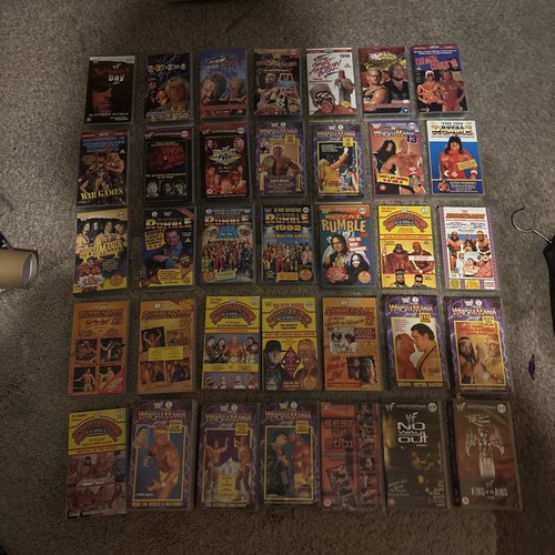 Wwf wcw vhs bundle - wwf/wcw, x35