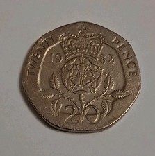 Rare 20 Pence Coin 1982 20p Rare Collectable Coin First Date Of Issue..
