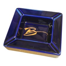 Babycham Ashtray Dark Blue c1980s Seton Pottery Pub Mancave