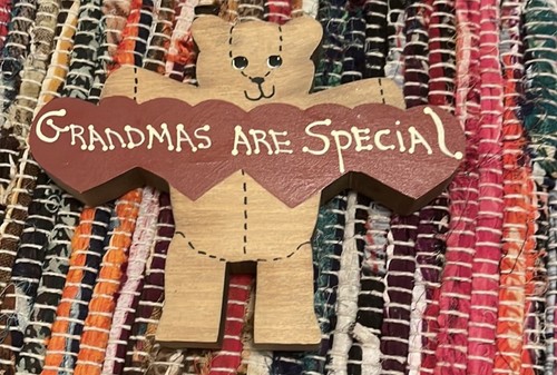 Vintage hand painted grandma - painted,