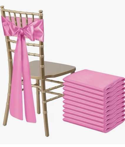 Satin chair sashes pack - sashes, 50-pack