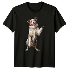 Australian Shepherd Dog Waving