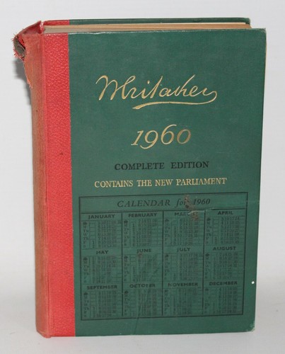 Whitaker almanack 1960 - whitaker's,