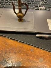 tiny brass model of indian hubble bubble pipe 2.5 inchs high