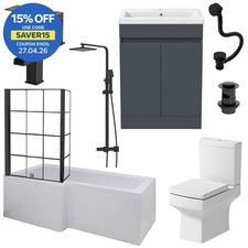 Complete Bathroom Suite Black
