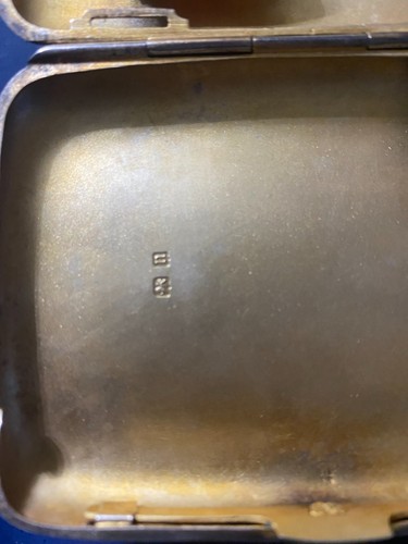 Sterling silver cigarette case - sterling,