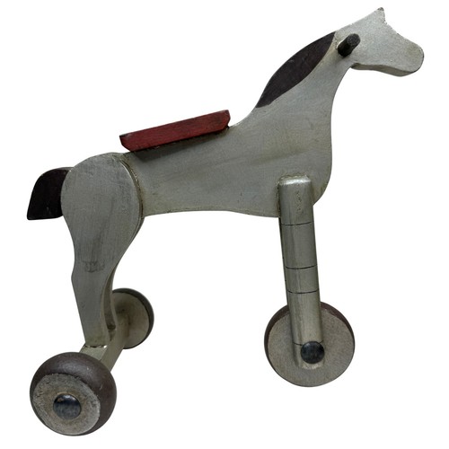 Antique childrens wooden horse - childrens,