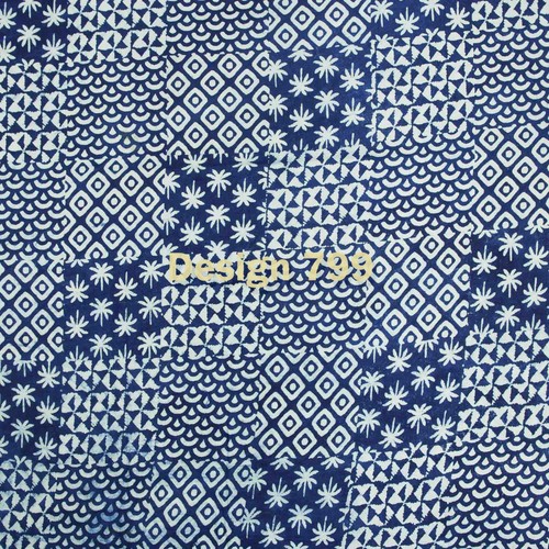 Natural indigo patchwork - indigo,