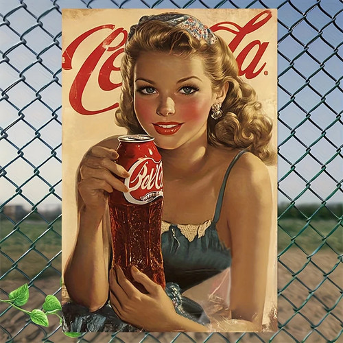 1pc vintage cola soda - 1pc, metal