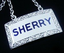 Sterling Silver Enamel SHERRY