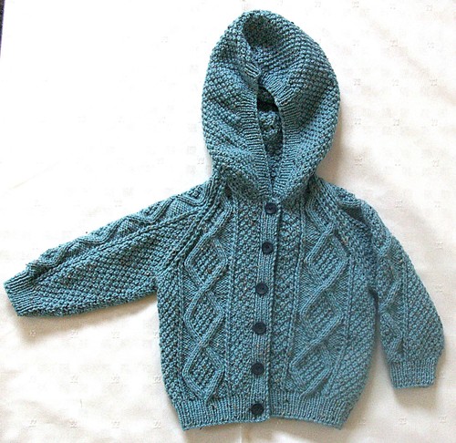 Handmade baby hooded aran - handmade,