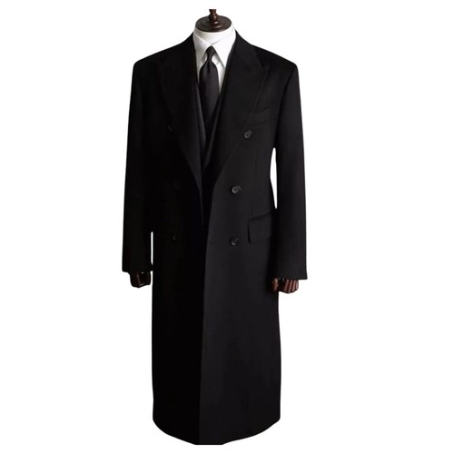 Military black wool - military, overcoat