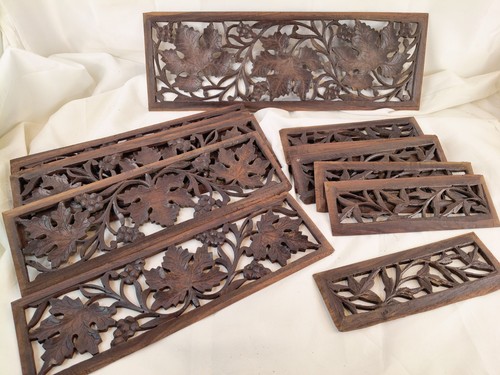Vintage carved wooden - vintage, panel