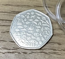 2011 WWF  BEAUTIFUL 50p Coin -