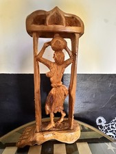 African hand carved wooden - hand-carved,