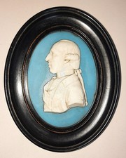 Rare 18th C Framed Wedgwood Joseph II Holy Roman Emperor Jasperware Medallion