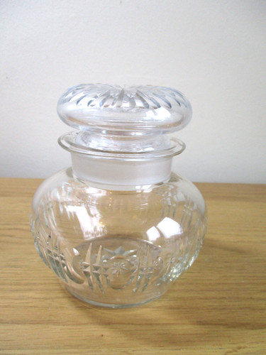 Vintage cut glass - cut, with