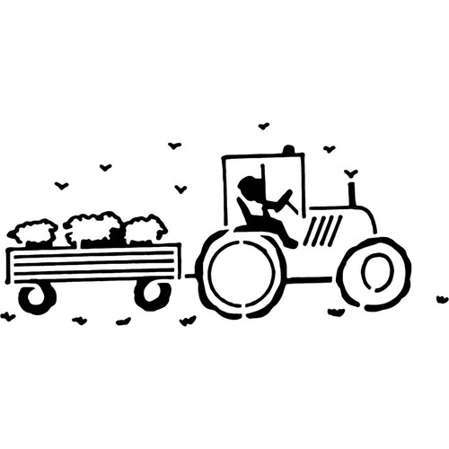 Tractor pulling sheep - pulling, sheep'