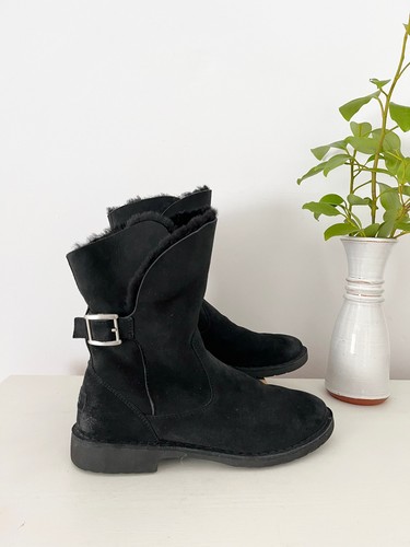 Ugg black shearling - black, ankle