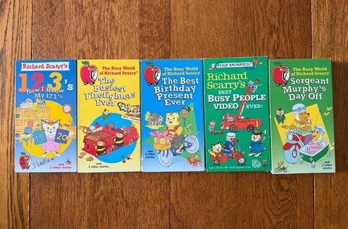 Richard scarry vhs tape lot - scarry,
