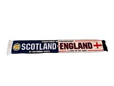 SCOTLAND AND ENGLAND FRIENDSHIP FOOTBALL SCARF