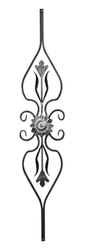 Wrought iron ornament - iron,