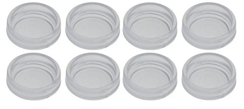 Large clear castor cups - ,