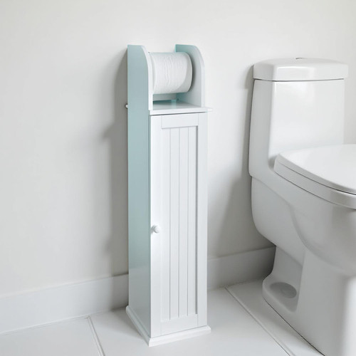 White wood free standing - white,
