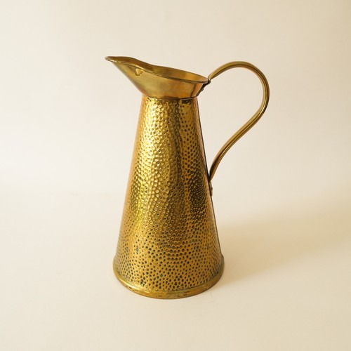 Hammered brass pitcher jug - hammered,