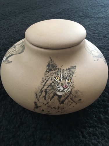 Hand painted ceramic - painted, vase