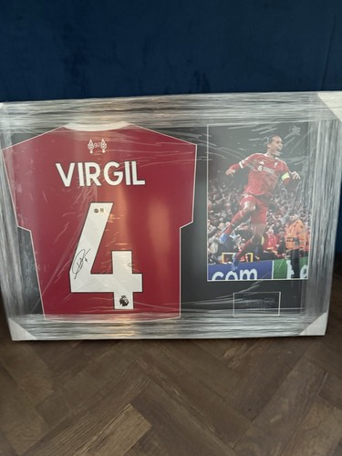 Rear signed framed van - framed,