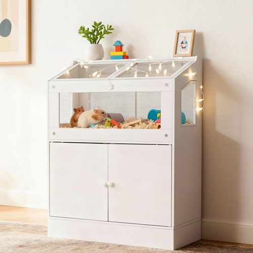 Hamster cage with storage - hamster,