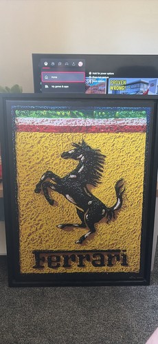 Ferrari signed canvas - signed,