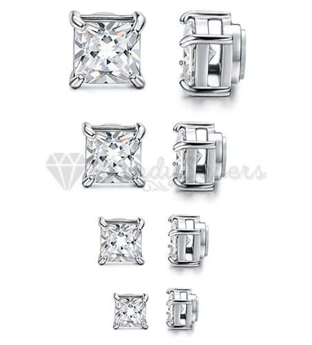 Piercing silver square - no,