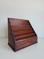 1x Antique Wooden Desk Storage