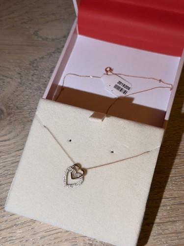 Rose gold necklace - 9, ct