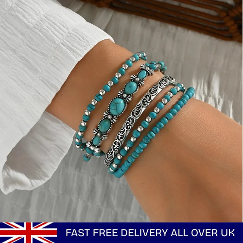 Green turquoise beaded - turquoise,